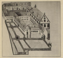 Historischer Plan des Franziskanerklosters (Ansicht)