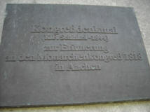 Inschrift am Kongressdenkmal